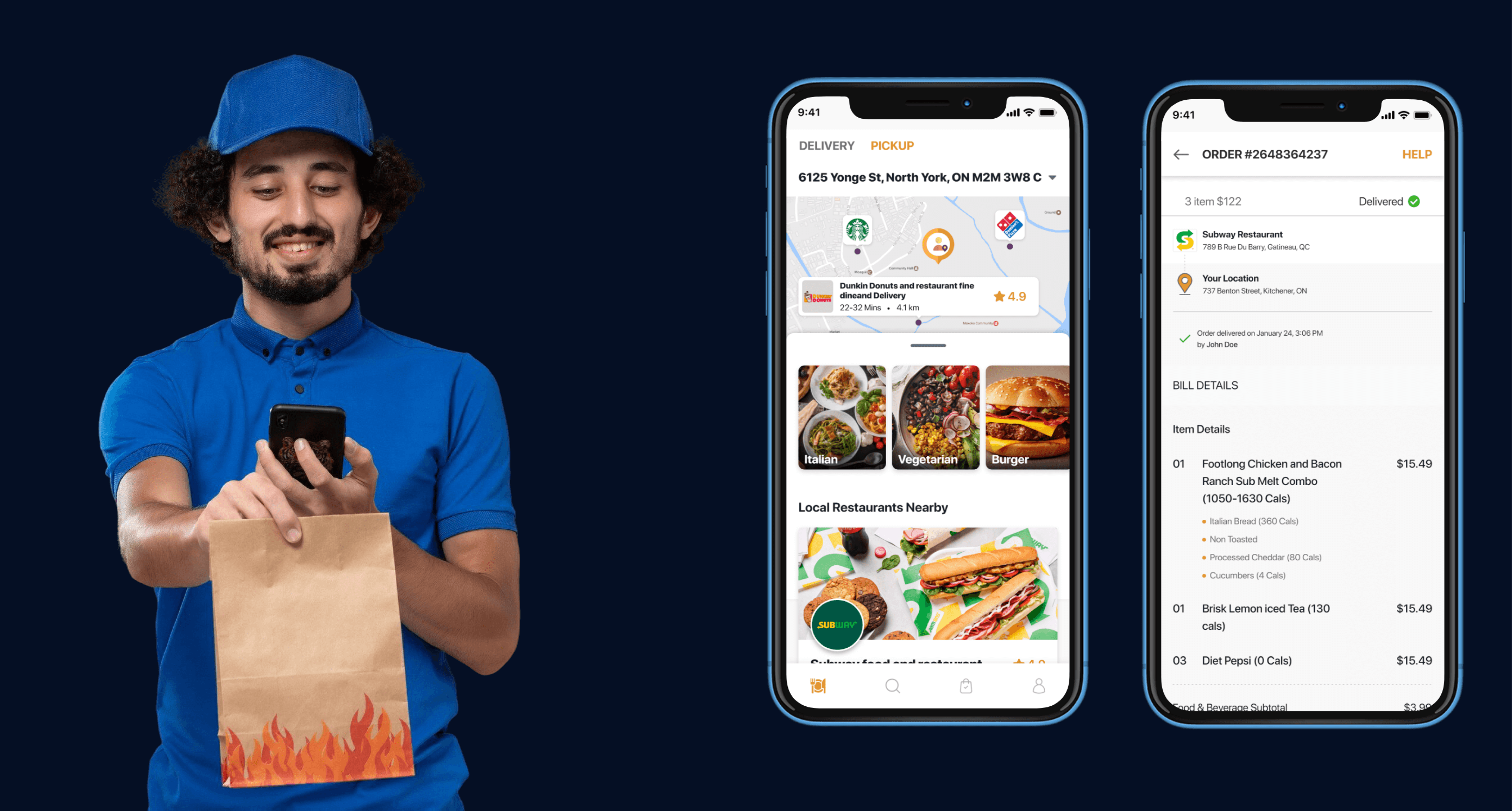 Here Yet food delivery app