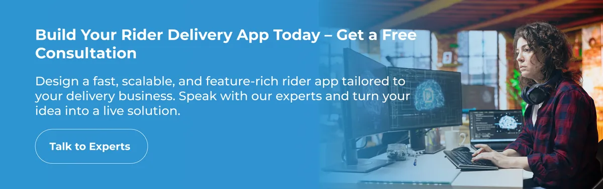 Find development company to develop rider app.