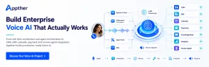 Appther enterprise AI voice agent development for CRM ERP and business automation