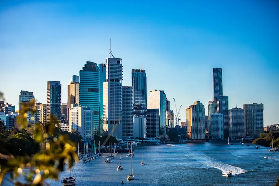 Brisbane river and skyline, Queensland, where Appther's Australian office is based