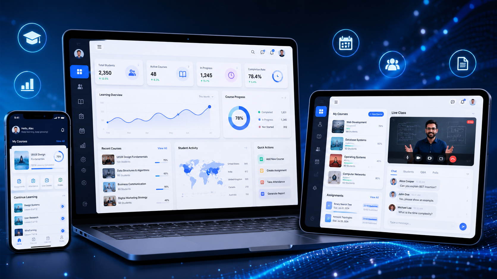 Learning Management System academic platform by Appther